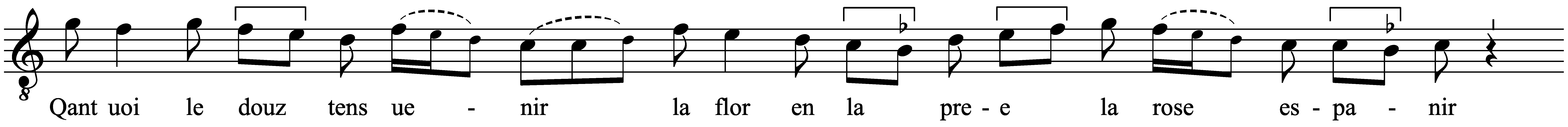 Work musical notation